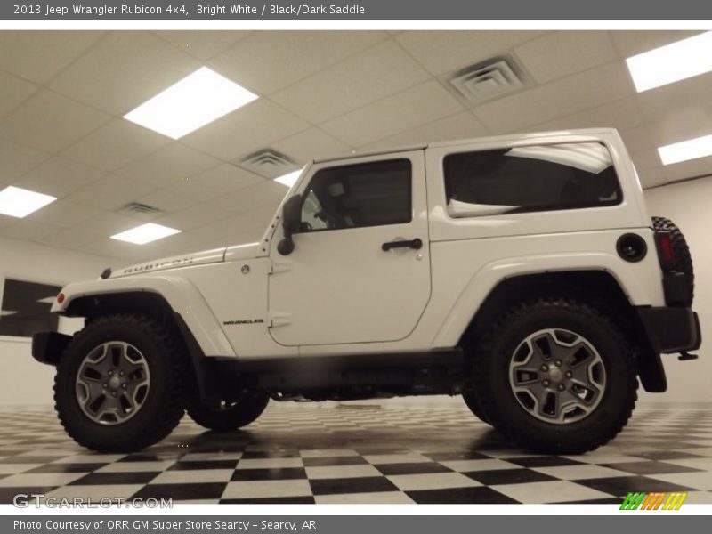 Bright White / Black/Dark Saddle 2013 Jeep Wrangler Rubicon 4x4