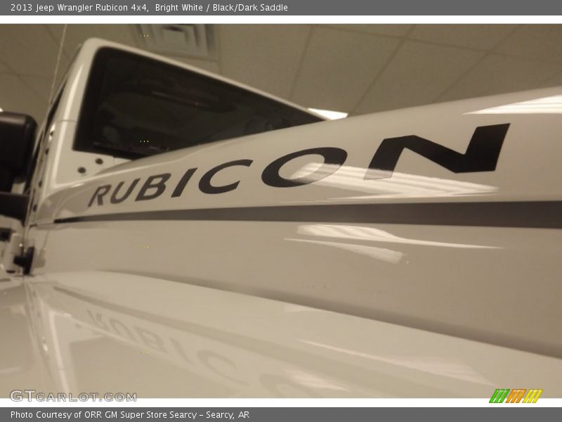 Bright White / Black/Dark Saddle 2013 Jeep Wrangler Rubicon 4x4