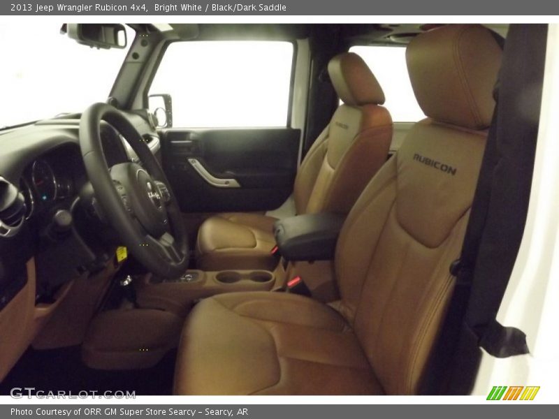 Bright White / Black/Dark Saddle 2013 Jeep Wrangler Rubicon 4x4