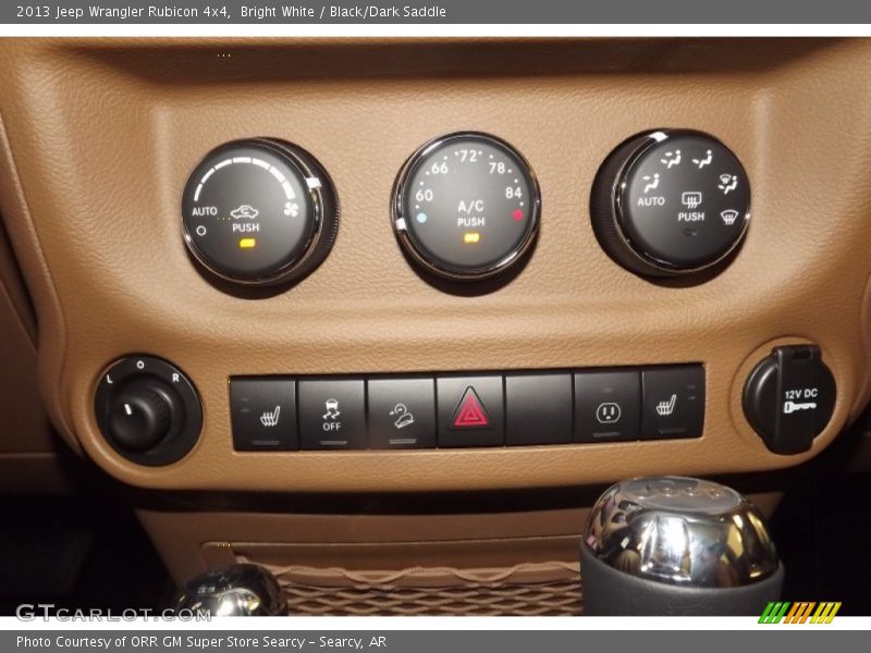 Bright White / Black/Dark Saddle 2013 Jeep Wrangler Rubicon 4x4