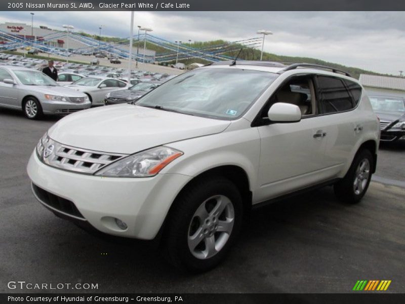 Glacier Pearl White / Cafe Latte 2005 Nissan Murano SL AWD