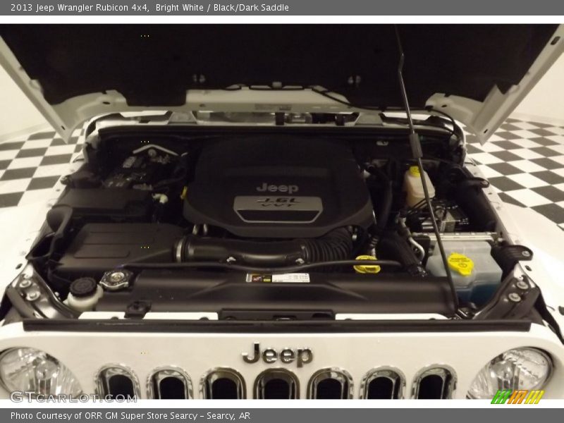 Bright White / Black/Dark Saddle 2013 Jeep Wrangler Rubicon 4x4