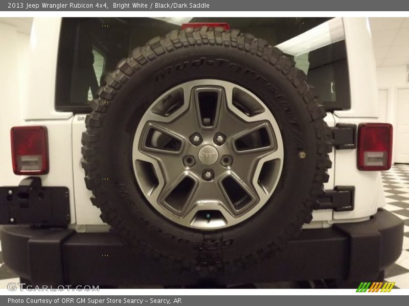 Bright White / Black/Dark Saddle 2013 Jeep Wrangler Rubicon 4x4