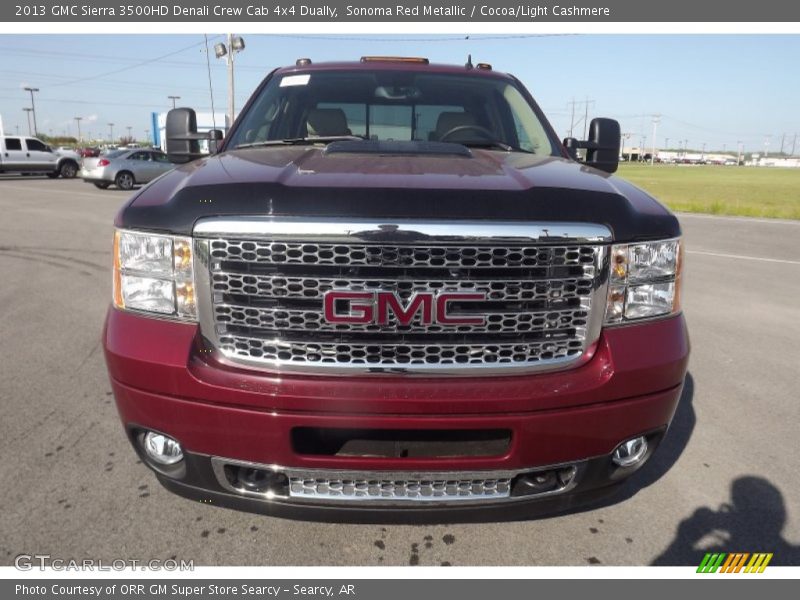 Sonoma Red Metallic / Cocoa/Light Cashmere 2013 GMC Sierra 3500HD Denali Crew Cab 4x4 Dually