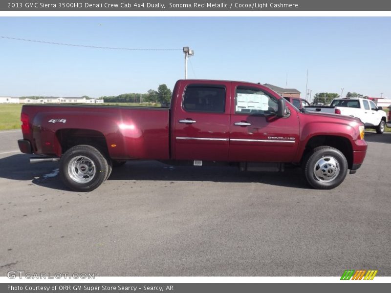 Sonoma Red Metallic / Cocoa/Light Cashmere 2013 GMC Sierra 3500HD Denali Crew Cab 4x4 Dually