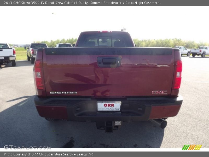 Sonoma Red Metallic / Cocoa/Light Cashmere 2013 GMC Sierra 3500HD Denali Crew Cab 4x4 Dually