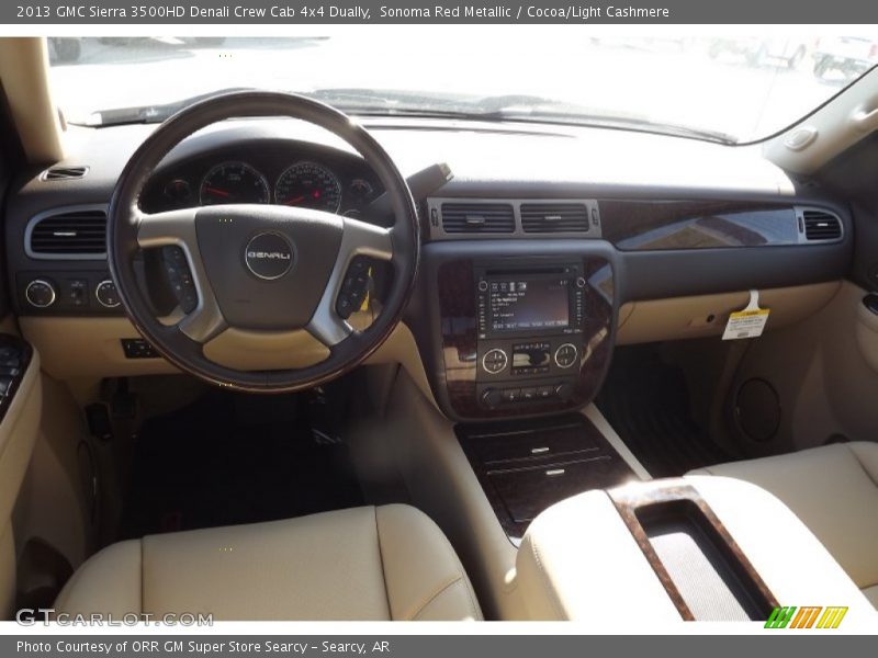 Sonoma Red Metallic / Cocoa/Light Cashmere 2013 GMC Sierra 3500HD Denali Crew Cab 4x4 Dually