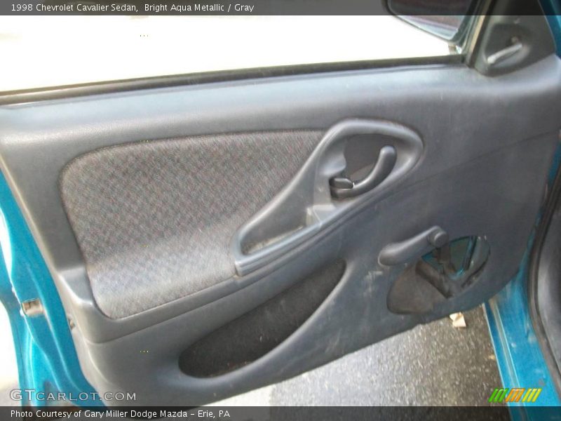 Bright Aqua Metallic / Gray 1998 Chevrolet Cavalier Sedan