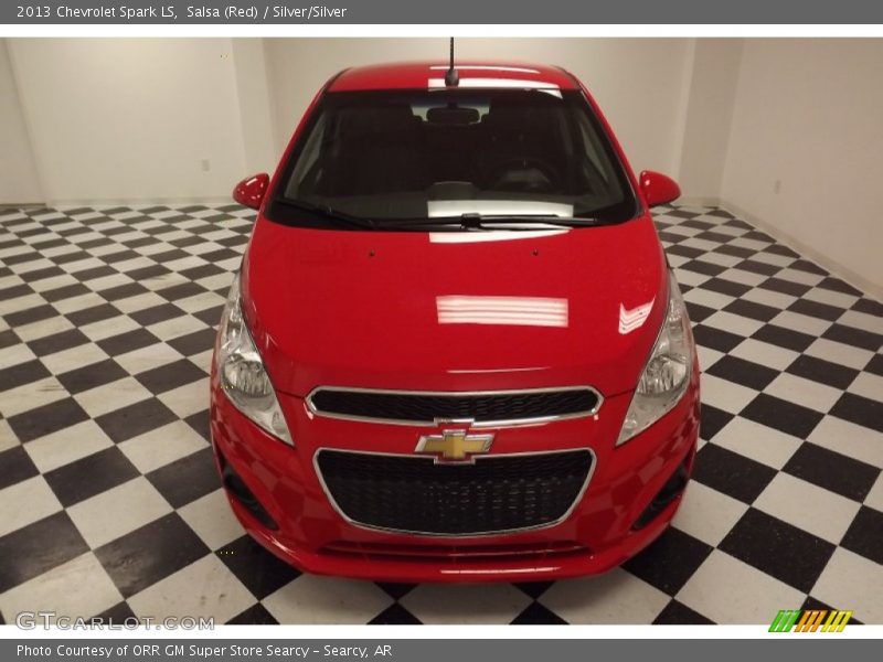 Salsa (Red) / Silver/Silver 2013 Chevrolet Spark LS