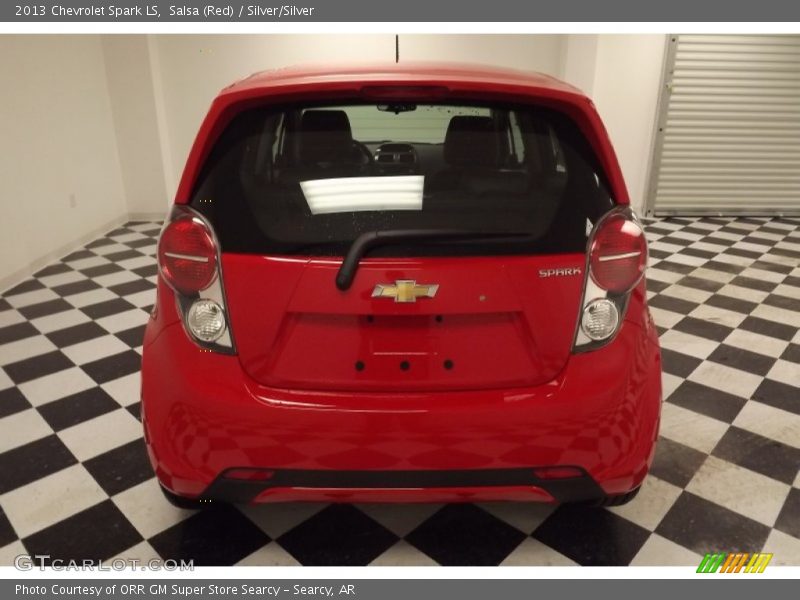 Salsa (Red) / Silver/Silver 2013 Chevrolet Spark LS