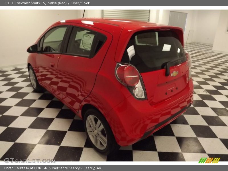 Salsa (Red) / Silver/Silver 2013 Chevrolet Spark LS