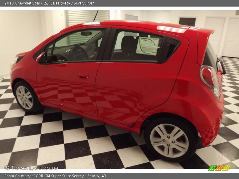 Salsa (Red) / Silver/Silver 2013 Chevrolet Spark LS