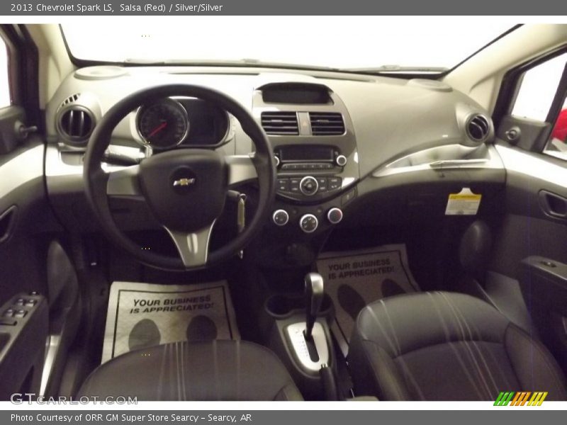 Salsa (Red) / Silver/Silver 2013 Chevrolet Spark LS