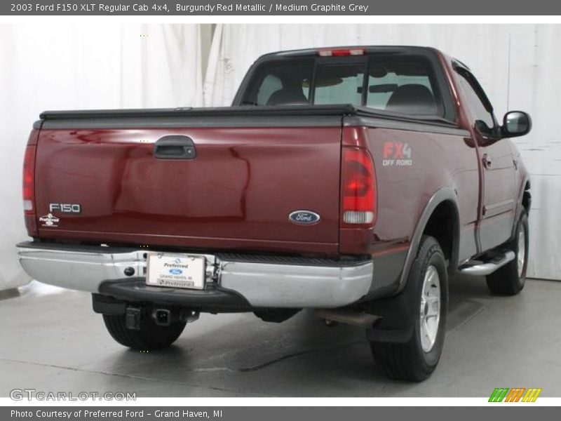 Burgundy Red Metallic / Medium Graphite Grey 2003 Ford F150 XLT Regular Cab 4x4