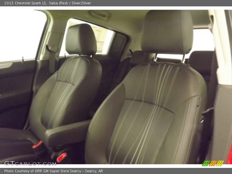 Salsa (Red) / Silver/Silver 2013 Chevrolet Spark LS