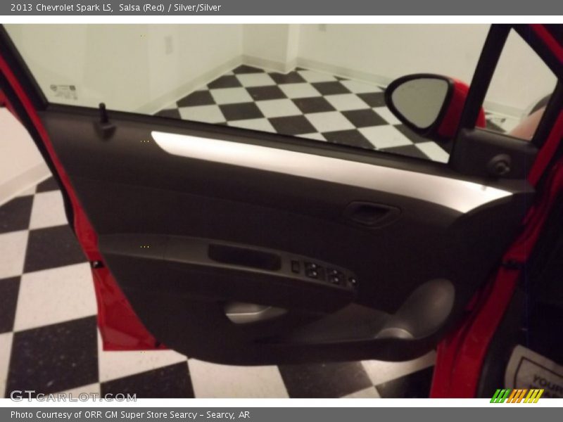 Salsa (Red) / Silver/Silver 2013 Chevrolet Spark LS