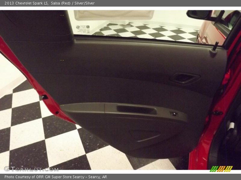 Salsa (Red) / Silver/Silver 2013 Chevrolet Spark LS