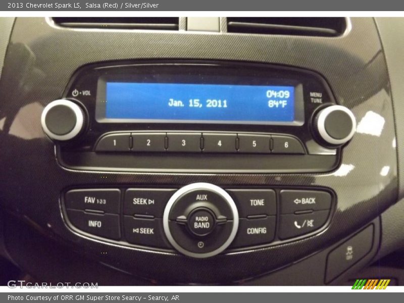 Salsa (Red) / Silver/Silver 2013 Chevrolet Spark LS