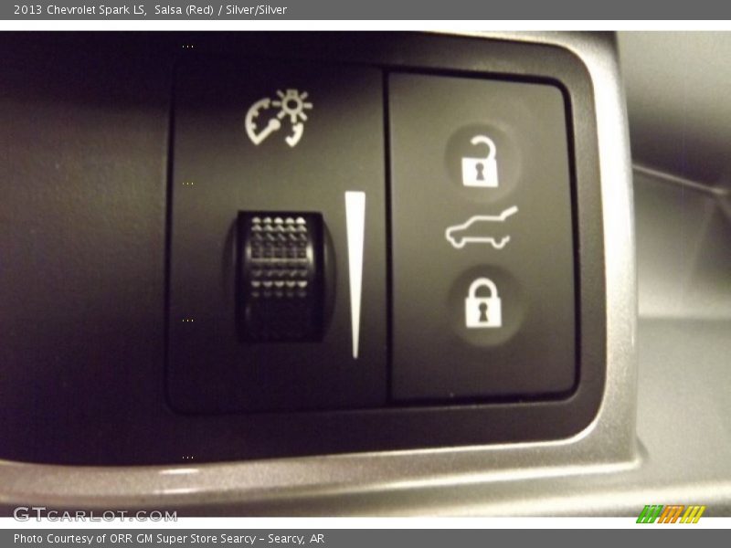 Salsa (Red) / Silver/Silver 2013 Chevrolet Spark LS