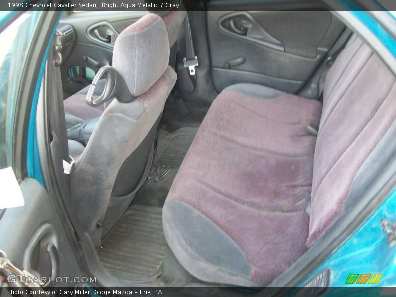 Bright Aqua Metallic / Gray 1998 Chevrolet Cavalier Sedan