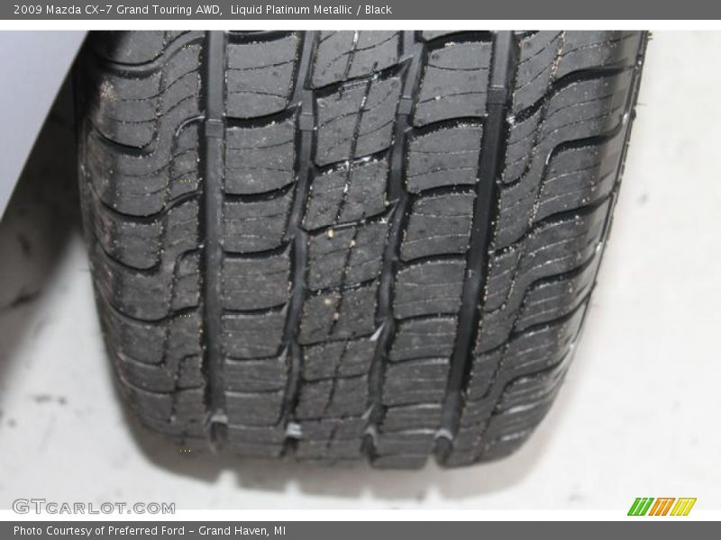 Liquid Platinum Metallic / Black 2009 Mazda CX-7 Grand Touring AWD