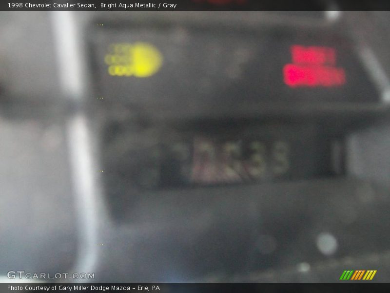 Bright Aqua Metallic / Gray 1998 Chevrolet Cavalier Sedan