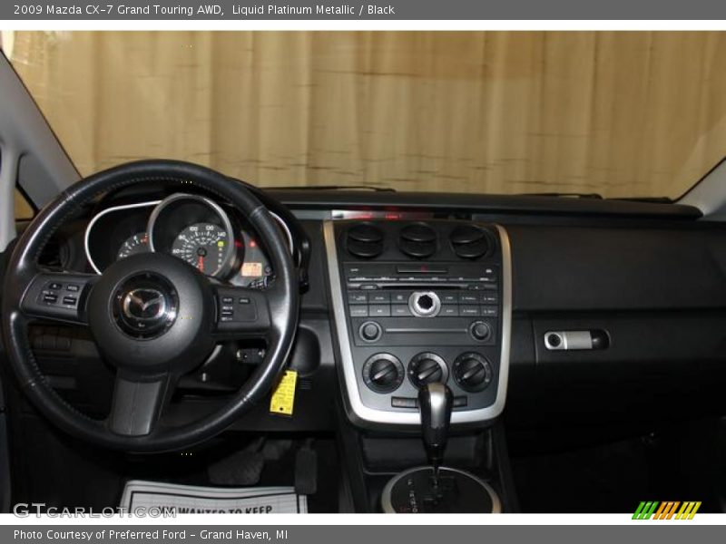 Liquid Platinum Metallic / Black 2009 Mazda CX-7 Grand Touring AWD