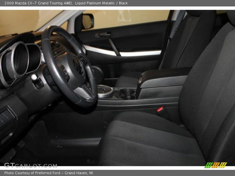 Liquid Platinum Metallic / Black 2009 Mazda CX-7 Grand Touring AWD