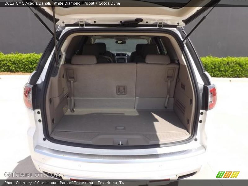 White Diamond Tricoat / Cocoa Dune 2013 GMC Acadia Denali