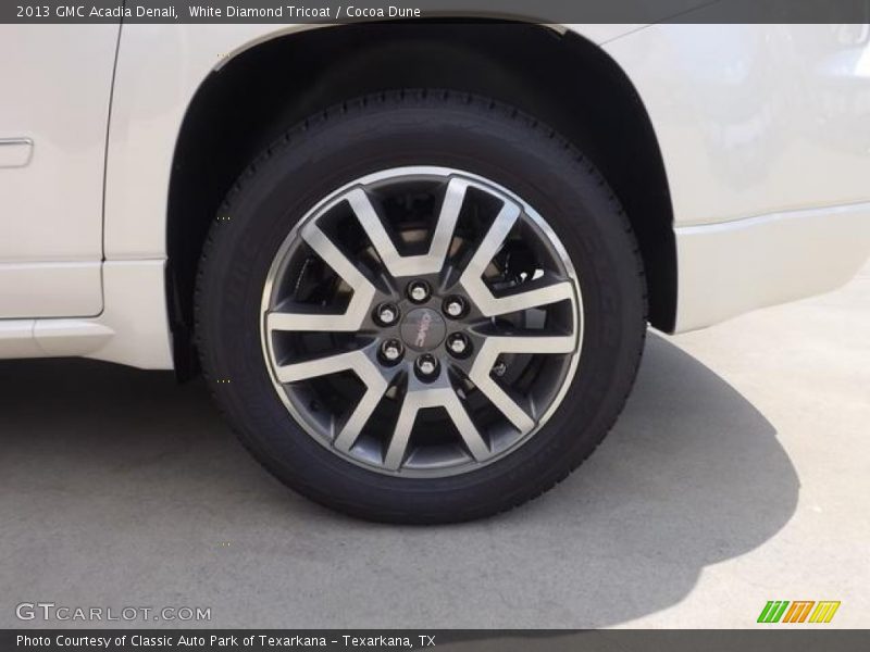 White Diamond Tricoat / Cocoa Dune 2013 GMC Acadia Denali