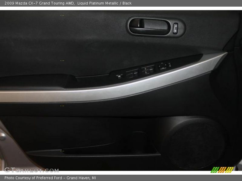 Liquid Platinum Metallic / Black 2009 Mazda CX-7 Grand Touring AWD