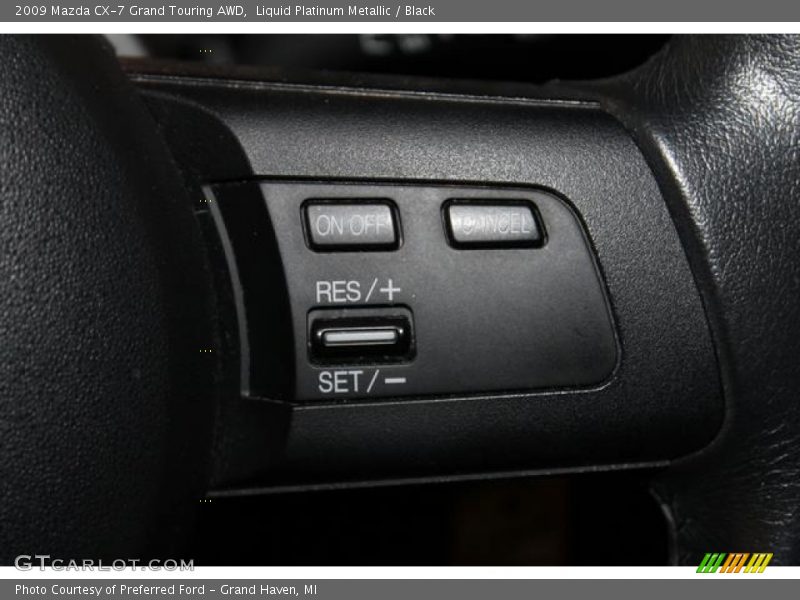 Liquid Platinum Metallic / Black 2009 Mazda CX-7 Grand Touring AWD