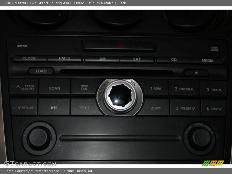 Liquid Platinum Metallic / Black 2009 Mazda CX-7 Grand Touring AWD