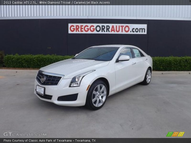 White Diamond Tricoat / Caramel/Jet Black Accents 2013 Cadillac ATS 2.5L