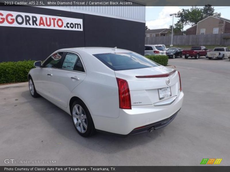 White Diamond Tricoat / Caramel/Jet Black Accents 2013 Cadillac ATS 2.5L