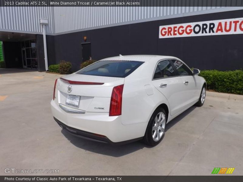 White Diamond Tricoat / Caramel/Jet Black Accents 2013 Cadillac ATS 2.5L