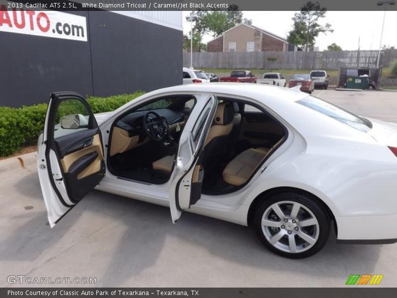 White Diamond Tricoat / Caramel/Jet Black Accents 2013 Cadillac ATS 2.5L