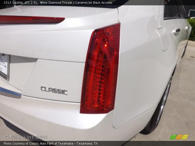 White Diamond Tricoat / Caramel/Jet Black Accents 2013 Cadillac ATS 2.5L