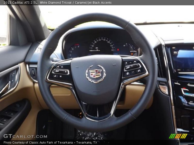 White Diamond Tricoat / Caramel/Jet Black Accents 2013 Cadillac ATS 2.5L