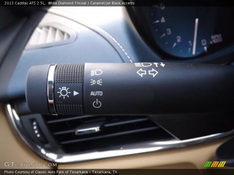 White Diamond Tricoat / Caramel/Jet Black Accents 2013 Cadillac ATS 2.5L