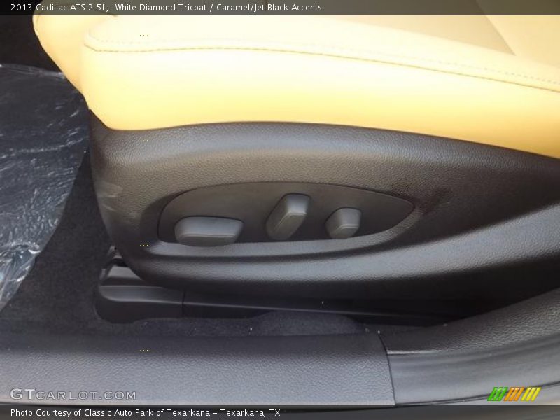 White Diamond Tricoat / Caramel/Jet Black Accents 2013 Cadillac ATS 2.5L