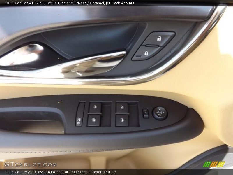 White Diamond Tricoat / Caramel/Jet Black Accents 2013 Cadillac ATS 2.5L