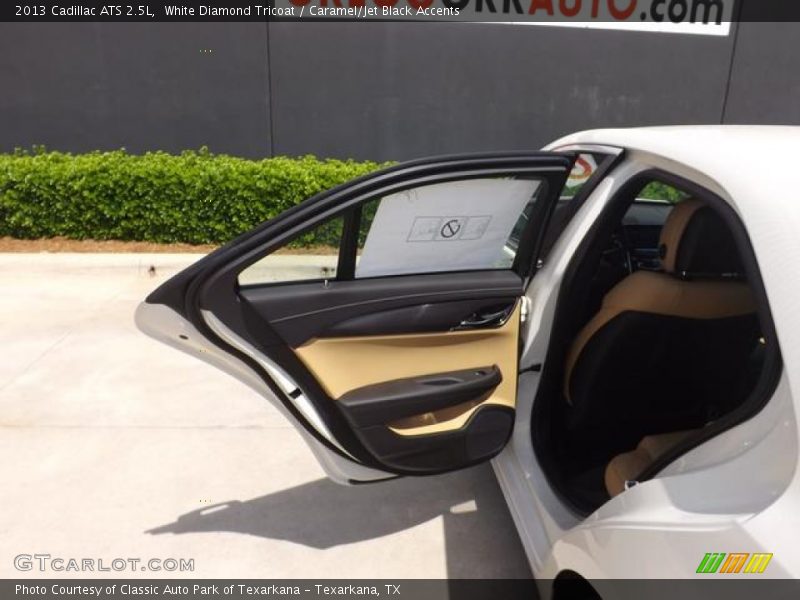 White Diamond Tricoat / Caramel/Jet Black Accents 2013 Cadillac ATS 2.5L