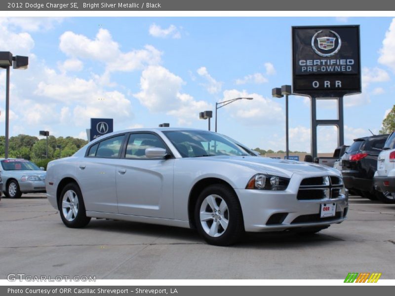 Bright Silver Metallic / Black 2012 Dodge Charger SE