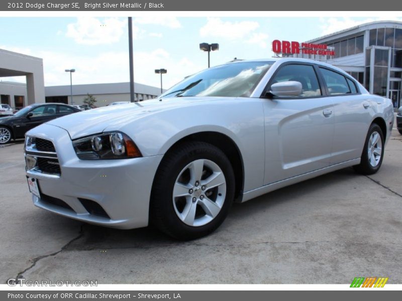 Bright Silver Metallic / Black 2012 Dodge Charger SE