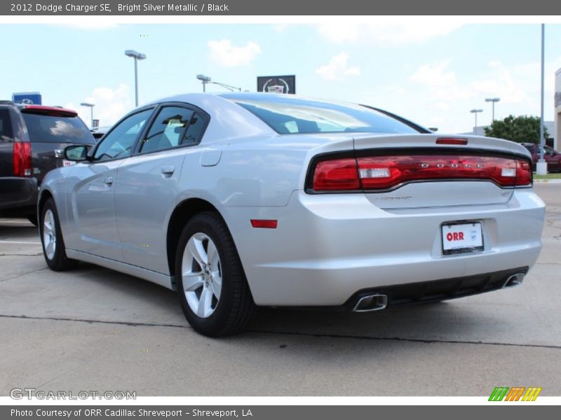 Bright Silver Metallic / Black 2012 Dodge Charger SE