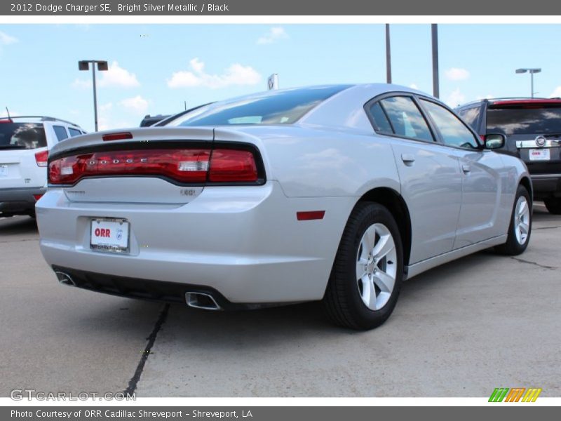 Bright Silver Metallic / Black 2012 Dodge Charger SE