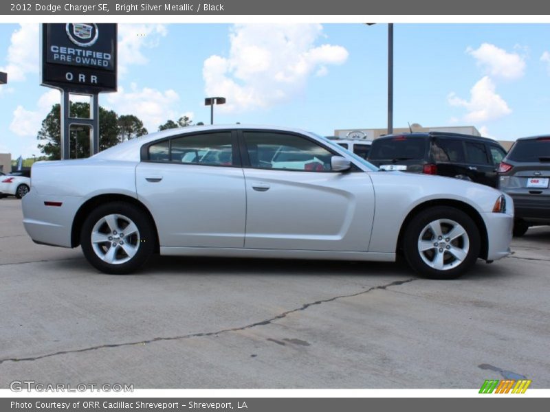 Bright Silver Metallic / Black 2012 Dodge Charger SE