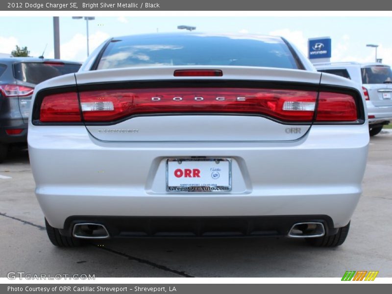 Bright Silver Metallic / Black 2012 Dodge Charger SE