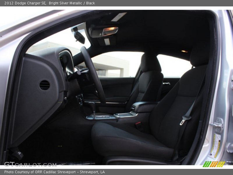 Bright Silver Metallic / Black 2012 Dodge Charger SE